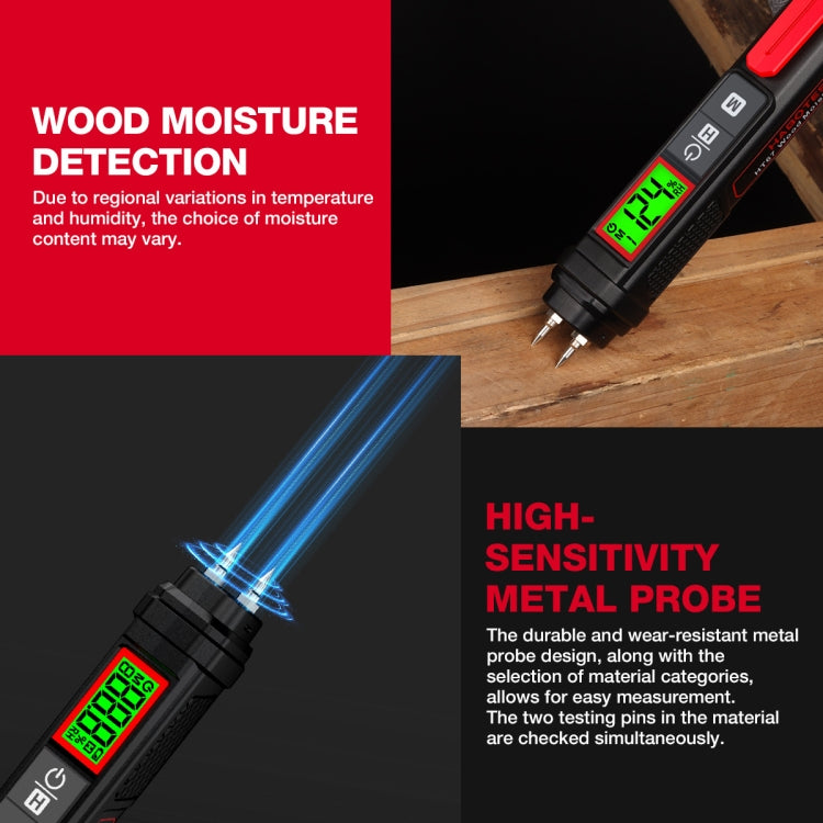 HABOTEST Wood Moisture Content Rapid Tester - PH & Moisture Meter by HABOTEST | Online Shopping South Africa | PMC Jewellery | Buy Now Pay Later Mobicred