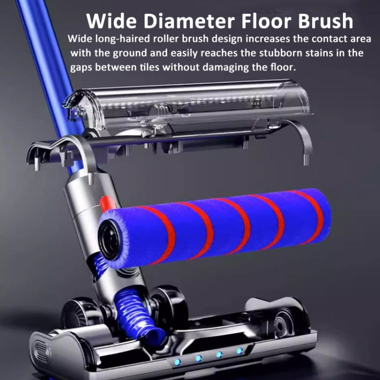 For Dyson V7 V8 V10 V11 V15 V8 Slim Vacuum Cleaner Soft Velvet Floor Brush Head with LED Lighting Independent Motor - For Dyson Accessories by PMC Jewellery | Online Shopping South Africa | PMC Jewellery | Buy Now Pay Later Mobicred