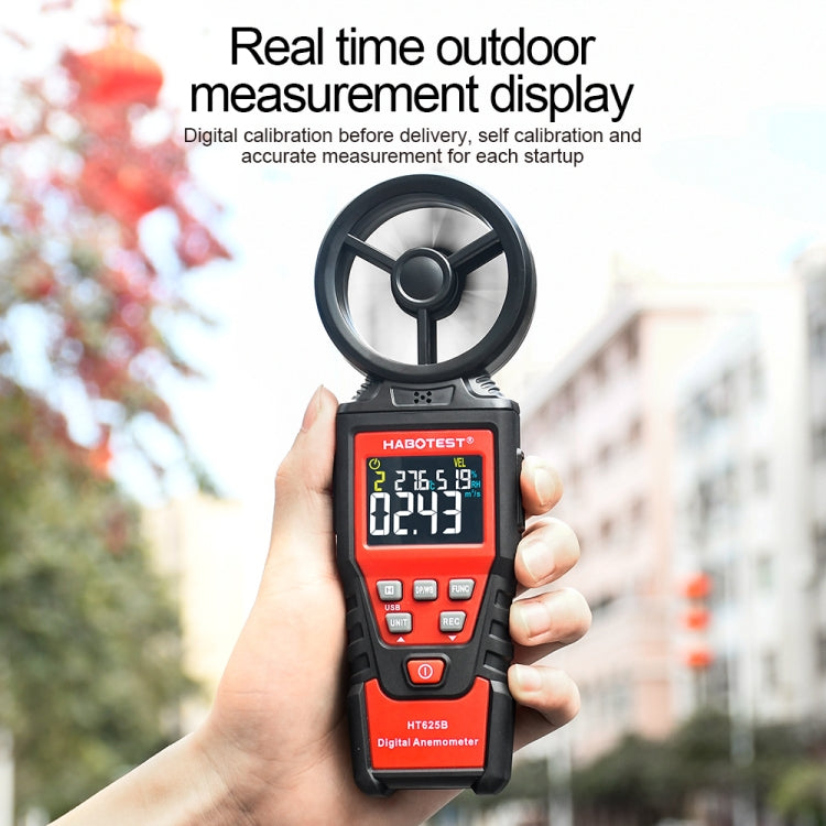 HABOTEST Handheld High-Precision Digital Anemometer With USB(HT625B) - free shipping - PMC TechLife - Order now!