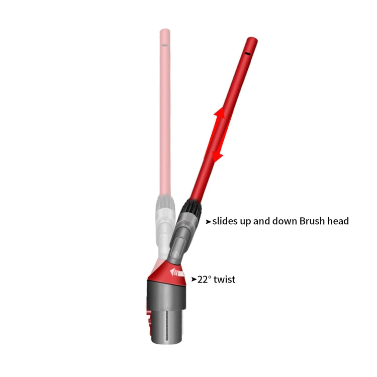 For Dyson V7 V8 V10 V11 V12 V15 Vacuum Cleaner Ultra-narrow Crevice Brush Tool - For Dyson Accessories by PMC Jewellery | Online Shopping South Africa | PMC Jewellery | Buy Now Pay Later Mobicred