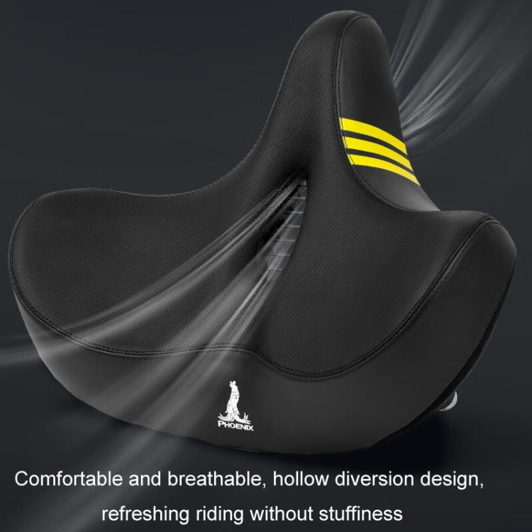 Phoenix 3D Bicycle Enlarged Thickened Soft Seat Cushion Spring Shock Absorber - Bicycle Saddle by Phoenix | Online Shopping South Africa | PMC Jewellery | Buy Now Pay Later Mobicred