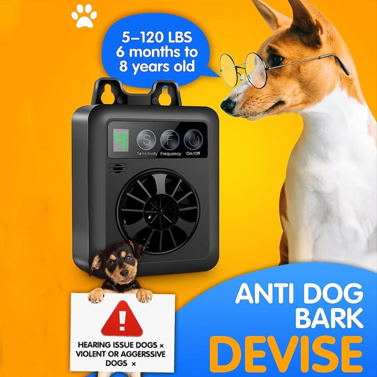 K6 Digital Display Intelligent Ultrasonic Barking Control Device Dog Training Device Repellent Device(Black) - Training Aids by PMC TechLife | Online Shopping South Africa | PMC TechLife | Buy Now Pay Later Mobicred