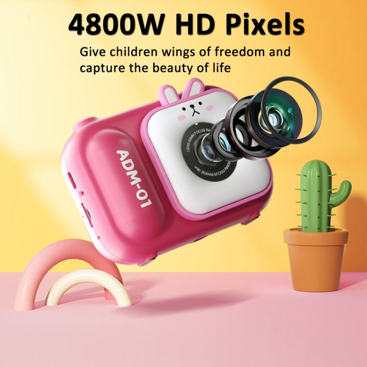 2.4 Inch IPS Screen 48MP Dual Lens Kids Digital Camera Mini Video Camera Without TF Card Pink Bunny - Children Cameras by PMC TechLife | Online Shopping South Africa | PMC TechLife | Buy Now Pay Later Mobicred