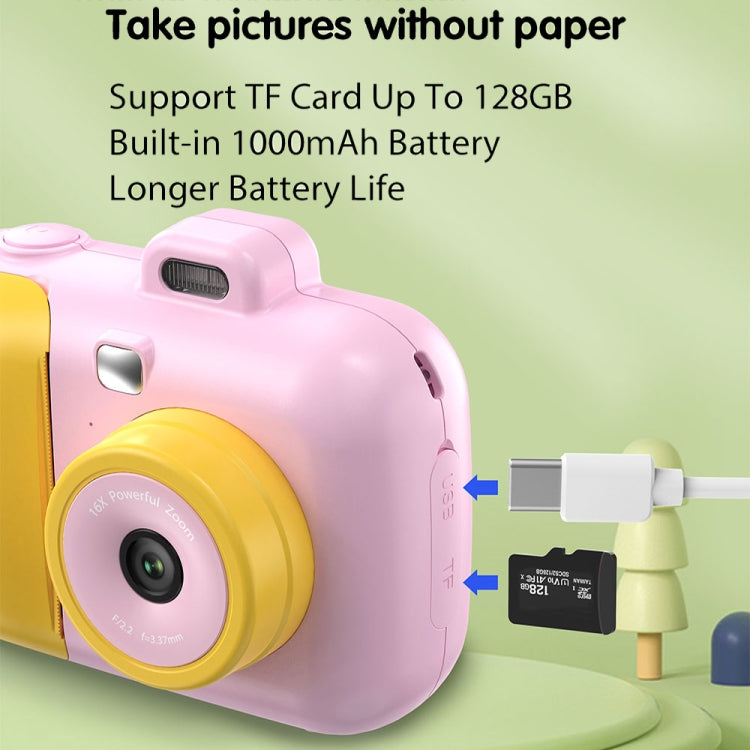 2.4-Inch Smart Digital Kids Thermal Printing Camera With Printing Paper, Color: 503AF Pink Focus - Children Cameras by PMC Jewellery | Online Shopping South Africa | PMC Jewellery | Buy Now Pay Later Mobicred