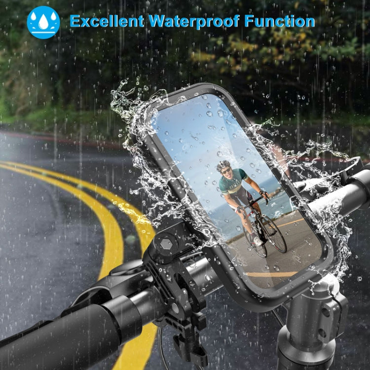 Waterproof Motorcycle Bicycle Cell Phone Holder 360 Rotating Riding Navigation Holder, Model: Handlebar - Holder by PMC Jewellery | Online Shopping South Africa | PMC Jewellery | Buy Now Pay Later Mobicred