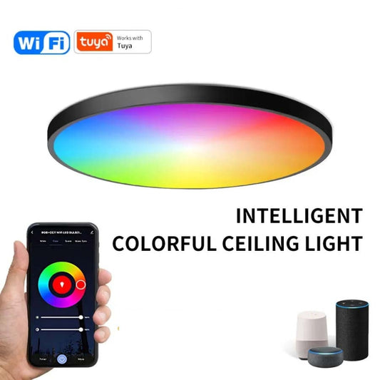 24W 30cm RGBCW Full Color Smart WiFi Tuya Ceiling Light with Remote Control - Smart Light Bulbs by PMC Jewellery | Online Shopping South Africa | PMC Jewellery | Buy Now Pay Later Mobicred