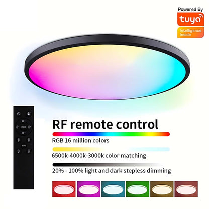 24W 30cm RGBCW Full Color Smart WiFi Tuya Ceiling Light with Remote Control - Smart Light Bulbs by PMC Jewellery | Online Shopping South Africa | PMC Jewellery | Buy Now Pay Later Mobicred