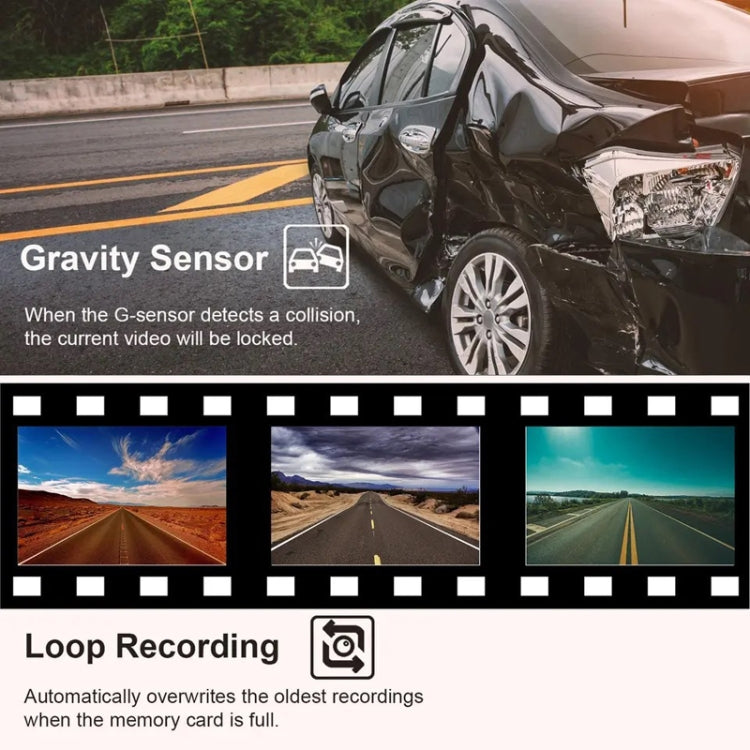 WIFI 3 Lens 1080P Night Vision Video Driving Recorder - Car DVRs by PMC TechLife | Online Shopping South Africa | PMC TechLife | Buy Now Pay Later Mobicred