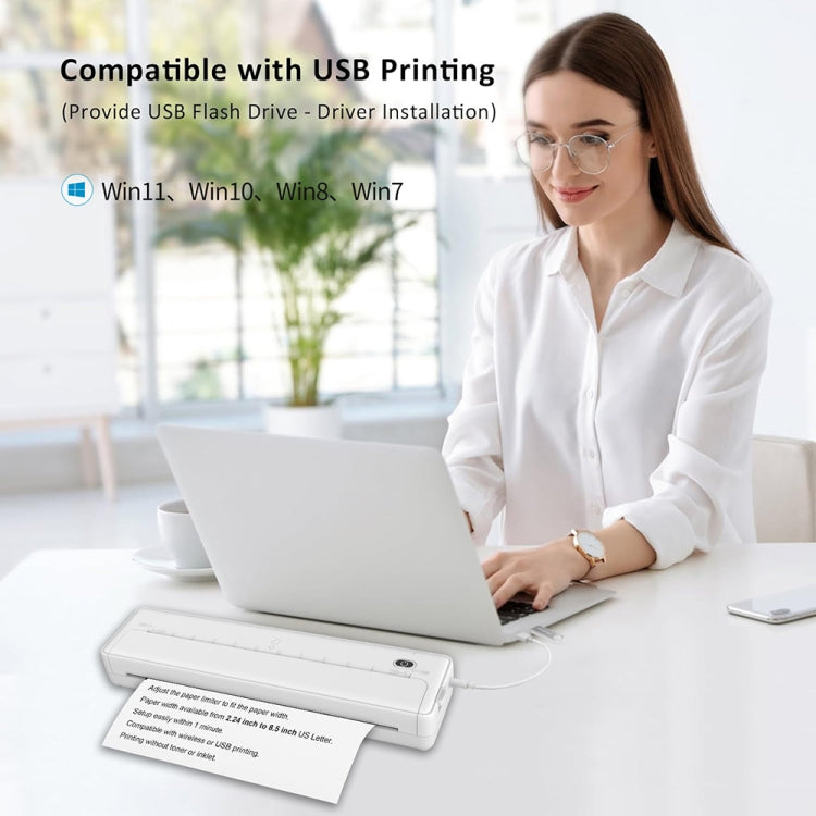 A4-XZ 203DPI A4 Home Portable Smart Wireless Inkless Thermal Printer(Black) - Receipt Printers by PMC TechLife | Online Shopping South Africa | PMC TechLife | Buy Now Pay Later Mobicred