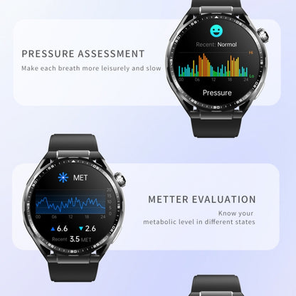 F200 Smart Health Watch ECG Electrocardiogram Blood Sugar Monitoring 1.55 Inch Round Screen, Color: Black Bamboo - Smart Watches by PMC Jewellery | Online Shopping South Africa | PMC Jewellery | Buy Now Pay Later Mobicred