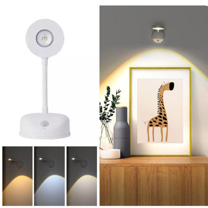 Rechargeable LED Motion Sensor Wireless Spotlight Dimmable Picture Light 1200mAH(White) - Sensor LED Lights by PMC Jewellery | Online Shopping South Africa | PMC Jewellery | Buy Now Pay Later Mobicred