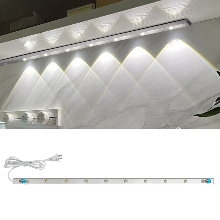 220V CN Plug Motion Sensor Wardrobe Cabinet Lamp LED Light Bar, Spec: White 30cm - Sensor LED Lights by PMC Jewellery | Online Shopping South Africa | PMC Jewellery | Buy Now Pay Later Mobicred