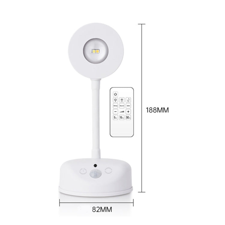 Rechargeable LED Motion Sensor Wireless Spotlight With Remote Control 2000mAH White - Sensor LED Lights by PMC Jewellery | Online Shopping South Africa | PMC Jewellery | Buy Now Pay Later Mobicred