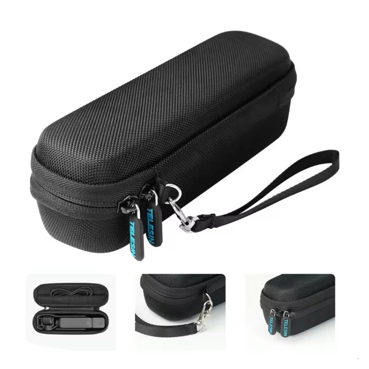 For DJI Osmo Pocket 3 Camera TELESIN Portable Carrying Bag Storage Case(Black) - free shipping - PMC TechLife - Order now!