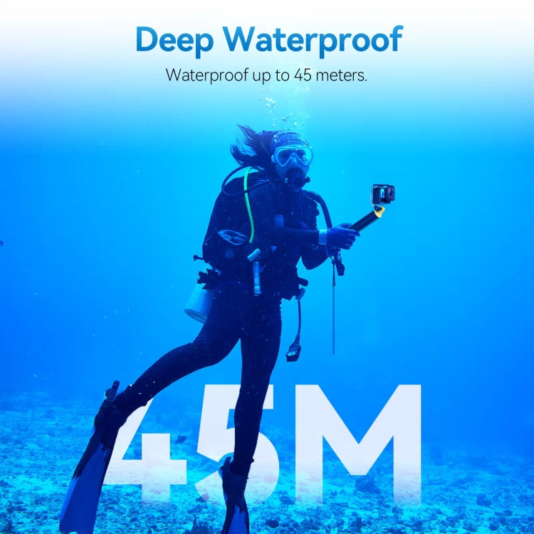 For Insta360 Ace Pro Camera TELESIN 45m Waterproof Case Underwater Diving Housing Cover - Case & Bags by TELESIN | Online Shopping South Africa | PMC TechLife | Buy Now Pay Later Mobicred