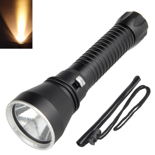 XHP70.2  Diving Flashlight 3000 Lumens IPX8 Waterproof Underwater 80m 2500mAh x 2 Yellow Light - Diving Flashlight by PMC Jewellery | Online Shopping South Africa | PMC Jewellery | Buy Now Pay Later Mobicred