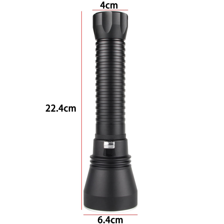 XHP70.2  Diving Flashlight 3000 Lumens IPX8 Waterproof Underwater 80m Without Battery Yellow Light - Diving Flashlight by PMC Jewellery | Online Shopping South Africa | PMC Jewellery | Buy Now Pay Later Mobicred