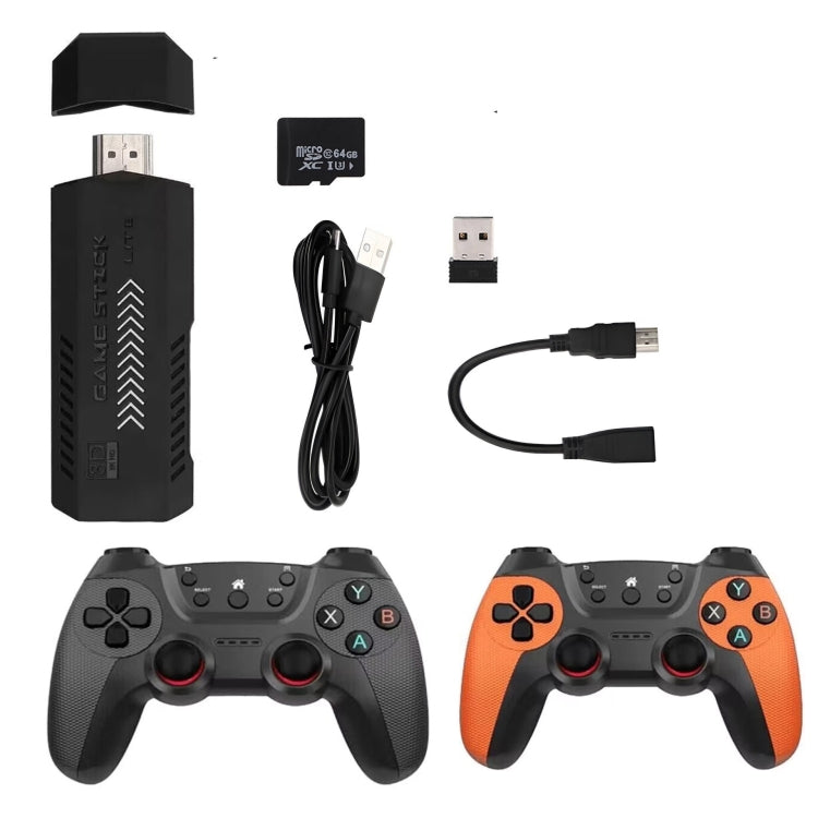 X2 Ultra Video Game Stick Console With 2.4G Double Wireless Controller 128GB - Pocket Console by PMC Jewellery | Online Shopping South Africa | PMC Jewellery | Buy Now Pay Later Mobicred