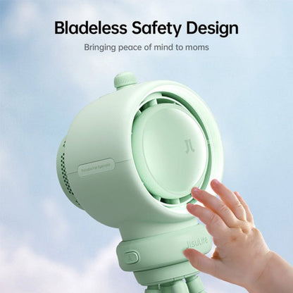 JisuLife Stroller Fan Life2S High Speed Energy Saving Stroller Mini Fan Octopus Bladeless Swingable Head Air Purifying Fan(Mint Green) - Electric Fans by JisuLife | Online Shopping South Africa | PMC Jewellery | Buy Now Pay Later Mobicred