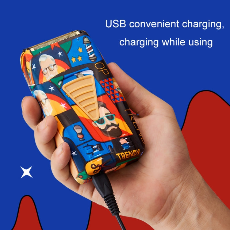 USB Rechargeable Reciprocating Graffiti Electric Shaver(LK-2207) - Electric Shavers by PMC Jewellery | Online Shopping South Africa | PMC Jewellery | Buy Now Pay Later Mobicred