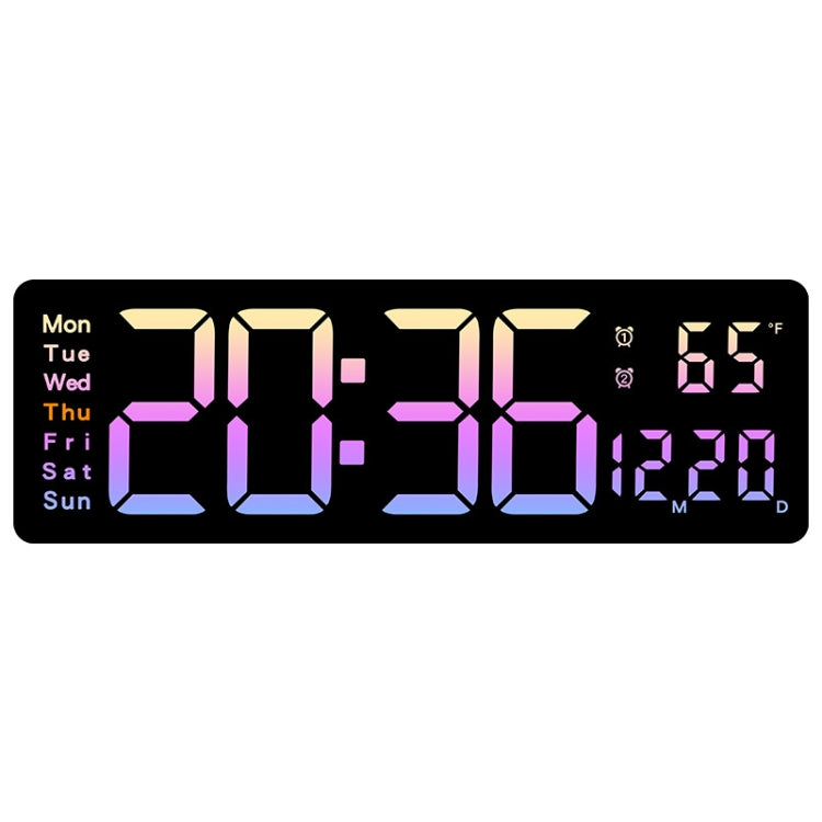 5526 LED Digital Display Electronic Wall Clock Multifunctional Countdown Alarm Clock(A Pink) - Wall Clock by PMc TechLife | Online Shopping South Africa | PMc TechLife | Buy Now Pay Later Mobicred