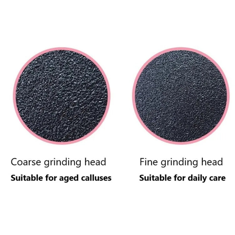 Electric Foot Grinder Calluses Dead Skin Remover With 60pcs Replaceable Sandpaper Discs EU Plug(Black) - Grinding Tools & Accessories by PMC Jewellery | Online Shopping South Africa | PMC Jewellery | Buy Now Pay Later Mobicred