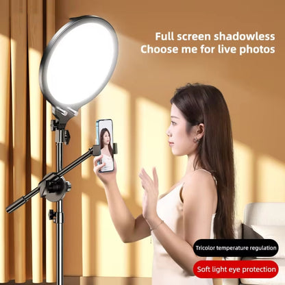 12.6 Inch Full-Screen Selfie Ring Light Tripod Set For Live Stream, Spec: 210cm Bracket - Selfie Light by PMC Jewellery | Online Shopping South Africa | PMC Jewellery | Buy Now Pay Later Mobicred