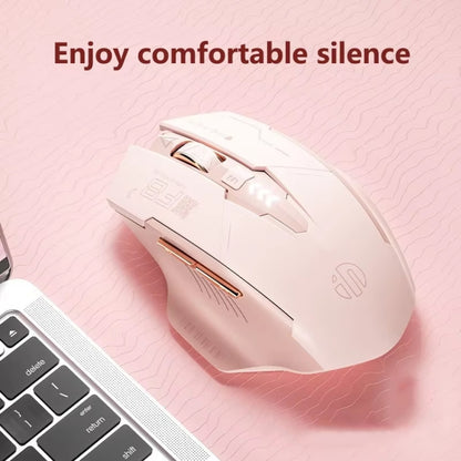 Inphic F8 2.4G Wireless Mute Charging Computer Gaming Mouse(Milk Tea Color) - Wireless Mice by Inphic | Online Shopping South Africa | PMC Jewellery | Buy Now Pay Later Mobicred