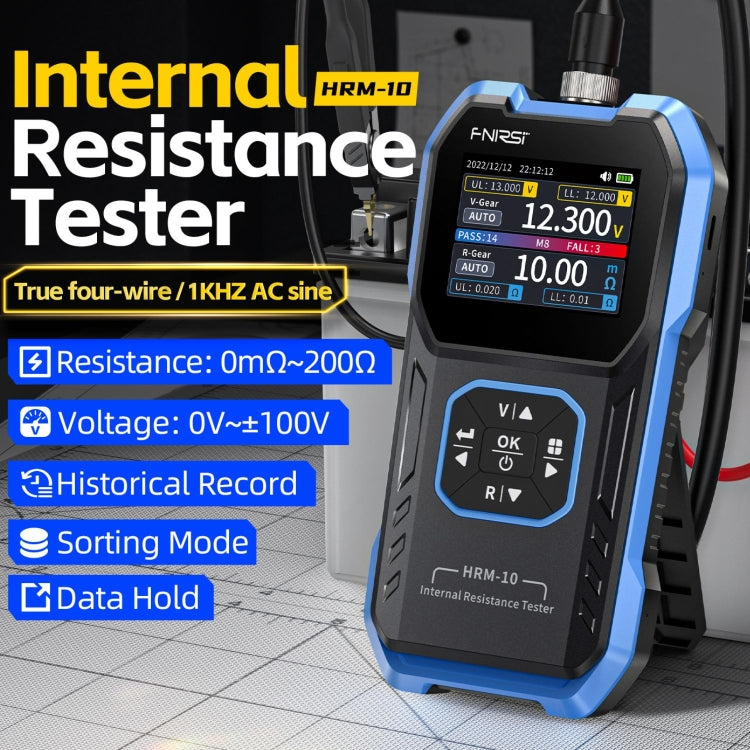 FNIRSI 18650 Lithium Battery Internal Resistance Voltage Measuring Instrument(HRM-10) - Battery & Resistance Tester by FNIRSI | Online Shopping South Africa | PMC Jewellery | Buy Now Pay Later Mobicred