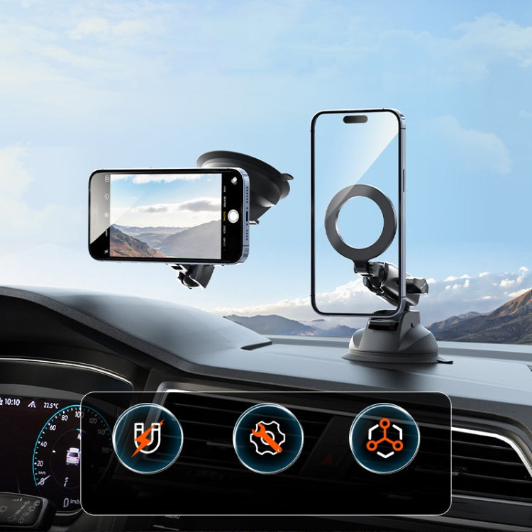 TELESIN Magnetic Suction Car Phone Mount 360 Degree Rotation Phone Holder - Car Holders by TELESIN | Online Shopping South Africa | PMC Jewellery | Buy Now Pay Later Mobicred