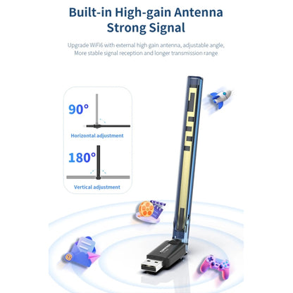 COMFAST CF-940F  300Mbps WiFi6 USB Adapter 2.4GHz WiFi Antena Wireless Network Card - USB Network Adapter by COMFAST | Online Shopping South Africa | PMC Jewellery | Buy Now Pay Later Mobicred