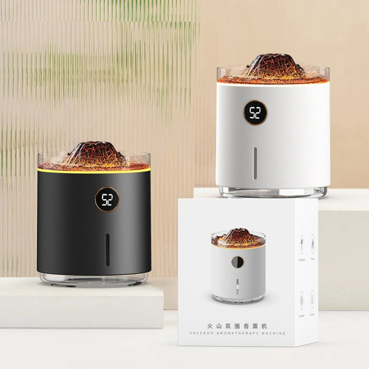HX127 Mini Volcano Lava Aromatherapy Diffuser Small Household Atmosphere Humidifier, Color: Black - free shipping - PMC TechLife - Order now!