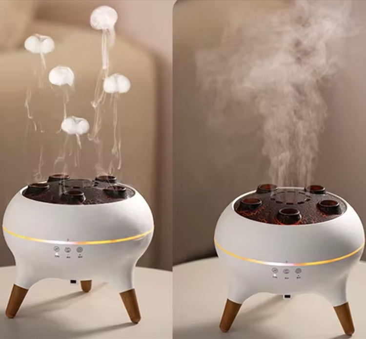 Dynamic Multi-Spray Aromatherapy Diffuser With Colorful Lights Remote Control Humidifier US Plug(V80 Spit Circle Upgrade Model) - free shipping - PMC TechLife - Order now!