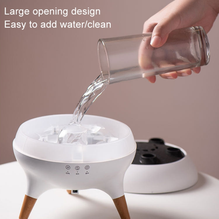 Dynamic Multi-Spray Aromatherapy Diffuser With Colorful Lights Remote Control Humidifier EU Plug(V80 Spit Circle Upgrade Model) - free shipping - PMC TechLife - Order now!