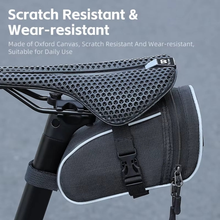 WEST BIKING Bicycle Saddle Tail Bag Portable Mini Tool Bag(Black) - Bicycle Bags by WEST BIKING | Online Shopping South Africa | PMC TechLife | Buy Now Pay Later Mobicred