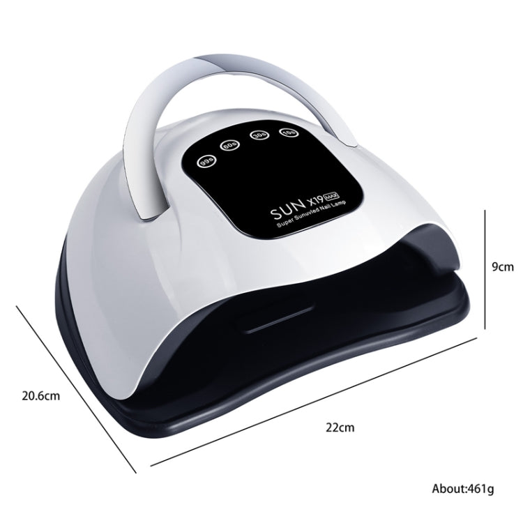 X19Max UV LED Nail Drying Lamp High Power 320W Quick Drying Nail Polish Gel Nail Dryer Light(EU Plug) - Nail Dryers by PMC Jewellery | Online Shopping South Africa | PMC Jewellery | Buy Now Pay Later Mobicred