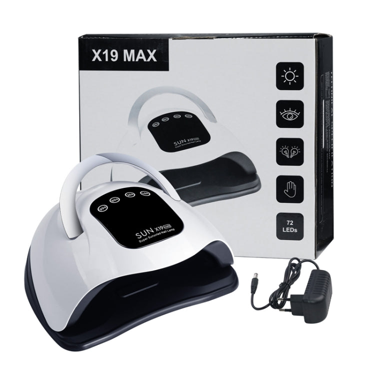 X19Max UV LED Nail Drying Lamp High Power 320W Quick Drying Nail Polish Gel Nail Dryer Light(EU Plug) - Nail Dryers by PMC Jewellery | Online Shopping South Africa | PMC Jewellery | Buy Now Pay Later Mobicred