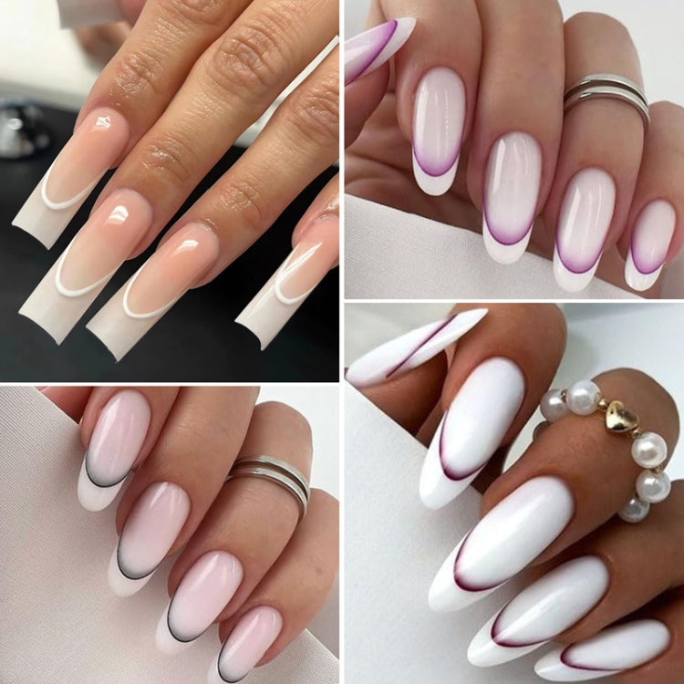 SD-1931 Line Nail Art Stickers Self-Adhesive Gradient Color French Manicure Stickers DIY Nail Tips Decals - Nail Stickers by PMC Jewellery | Online Shopping South Africa | PMC Jewellery | Buy Now Pay Later Mobicred