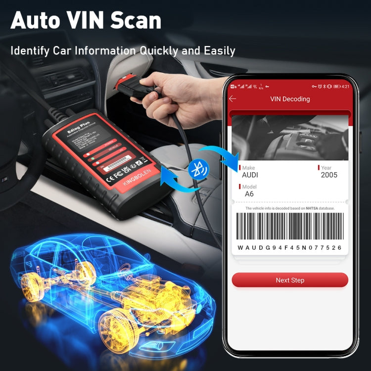 KINGBOLEN OBD2 Car Tester Diagnostics(Ediag Plus) - Electronic Test by KINGBOLEN | Online Shopping South Africa | PMC Jewellery | Buy Now Pay Later Mobicred