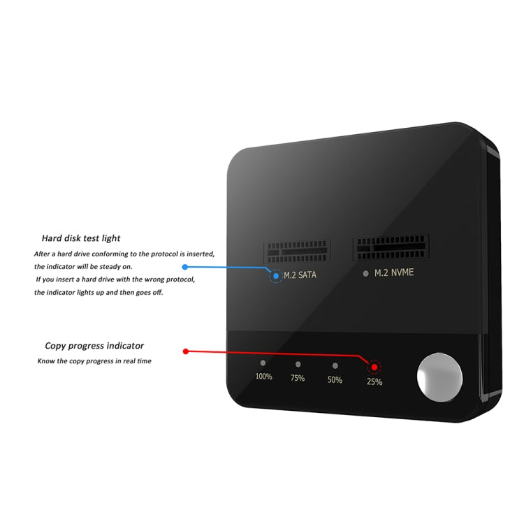 SSD Copy Machine M.2 SATA/NVME Mutual Copy Clone Online Read / Write HDD Enclosure - free shipping - PMC Jewellery - Order now!