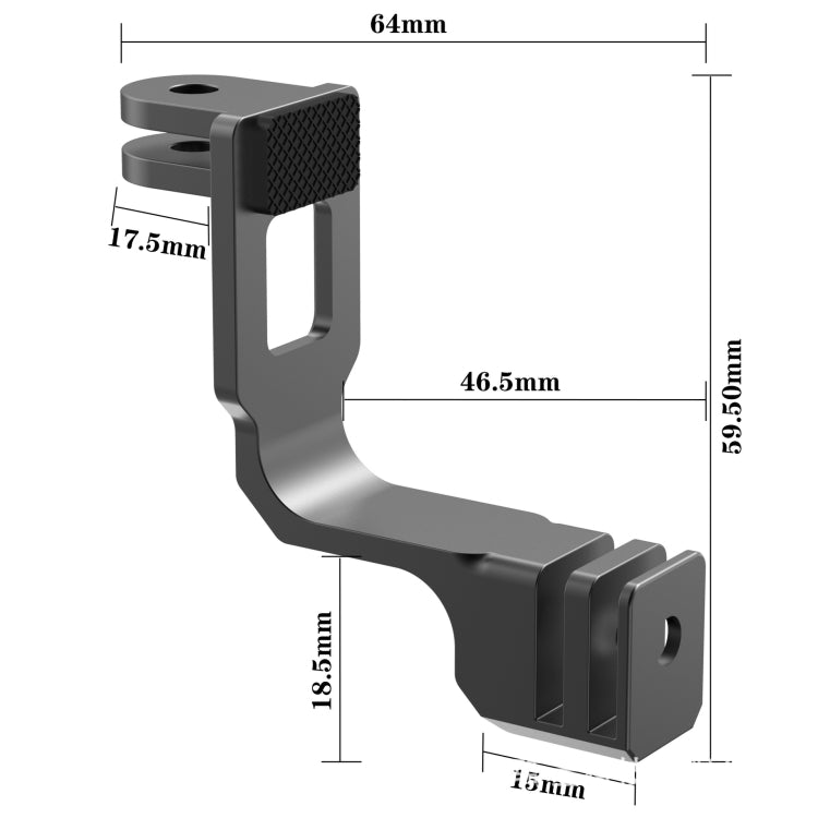 Universal  Vertical Shooting Centering Arm Bracket For Action Camera, Spec: Only Bracket - free shipping - PMC TechLife - Order now!