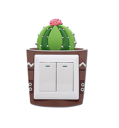 Luminous Three-dimensional Cactus Switch Sticker Socket Panel Cover Decor, Style: Cactus Ball - Sticker by PMC Jewellery | Online Shopping South Africa | PMC Jewellery | Buy Now Pay Later Mobicred