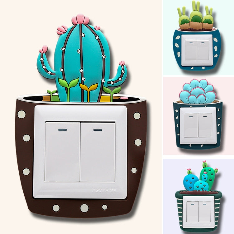 Luminous Three-dimensional Cactus Switch Sticker Socket Panel Cover Decor, Style: Rabbit - Sticker by PMC Jewellery | Online Shopping South Africa | PMC Jewellery | Buy Now Pay Later Mobicred