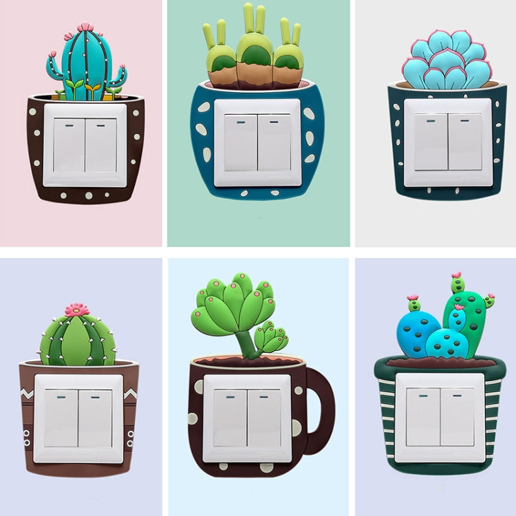 Luminous Three-dimensional Cactus Switch Sticker Socket Panel Cover Decor, Style: Cactus Pillar - Sticker by PMC Jewellery | Online Shopping South Africa | PMC Jewellery | Buy Now Pay Later Mobicred