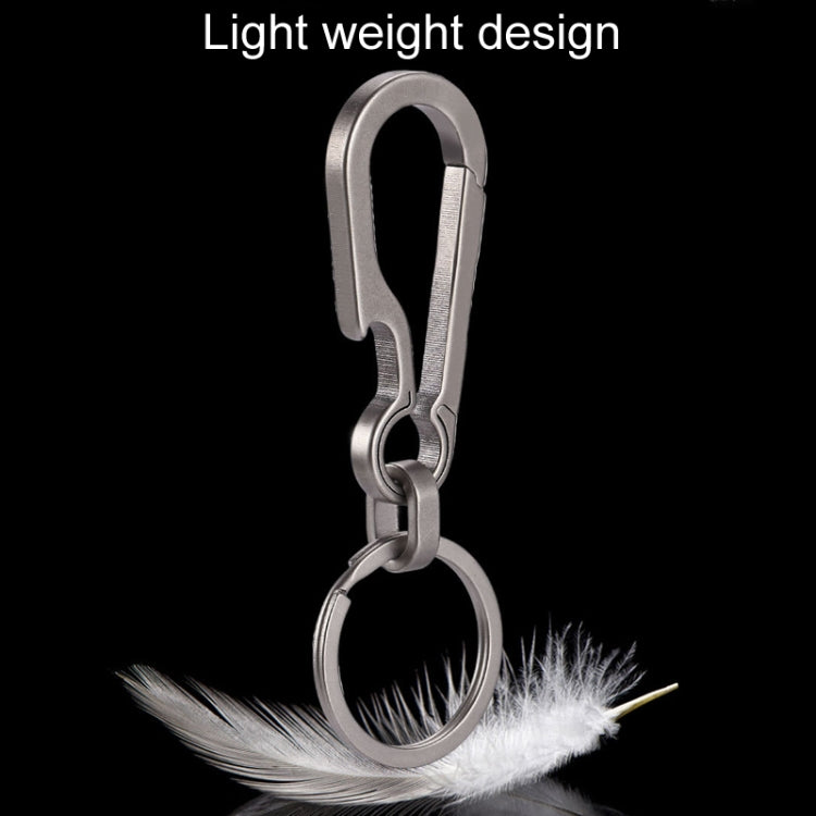 Titanium Alloy Car Keychain Multifunctional Simple Loss Prevention Belt Charm Ring, Style: Classic Model - Key Rings by PMC TechLife | Online Shopping South Africa | PMC TechLife | Buy Now Pay Later Mobicred