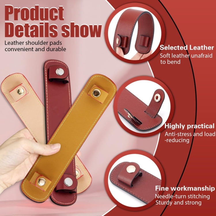 Simple Detachable Bag Anti Strangulation Leather Handle Accessory(Red) - Accessories by PMc TechLife | Online Shopping South Africa | PMc TechLife | Buy Now Pay Later Mobicred