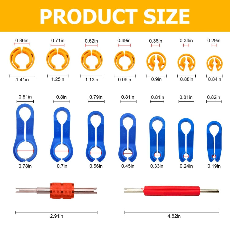 16pcs /Box Car Air Conditioning Pipe Removal Tools Set Fuel Pipe Quick Removal Tool - Hand Tool Sets by PMc TechLife | Online Shopping South Africa | PMc TechLife | Buy Now Pay Later Mobicred