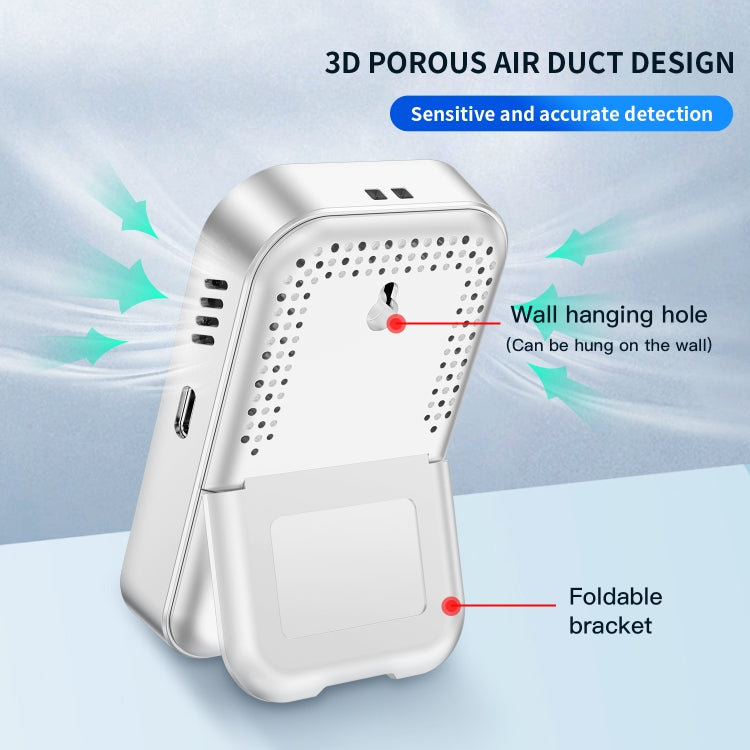 3 In 1 Multifunctional Portable Carbon Monoxide Detector(White) - Air & Water Quality Tester by PMC TechLife | Online Shopping South Africa | PMC TechLife | Buy Now Pay Later Mobicred