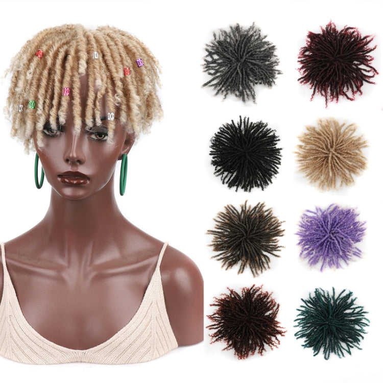 Personalized Hollow Curl Hip Hop Short Hair Dirty Braid Wig Blocks, Model: 1BT350 - free shipping - PMC TechLife - Order now!