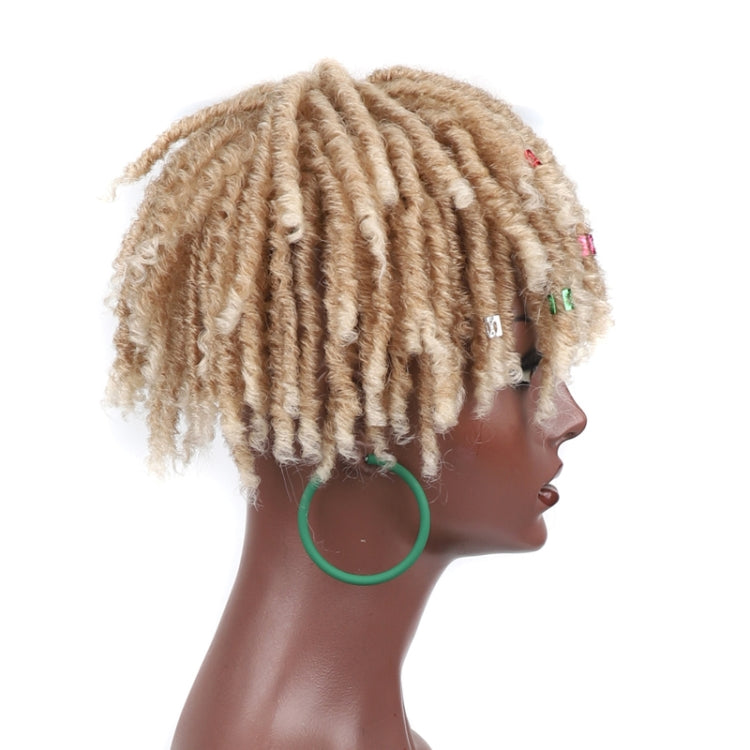 Personalized Hollow Curl Hip Hop Short Hair Dirty Braid Wig Blocks, Model: 1BT0906 - free shipping - PMC TechLife - Order now!
